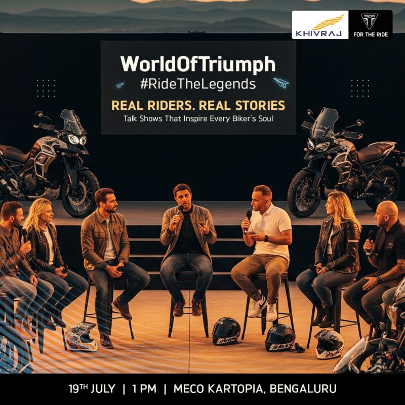 By-invite-only celebration of Triumph heritage, power & passion. Test rides, moto influencers, live music & more on July 19 at Meco Kartopia, Bengaluru. Limited spots—register today!