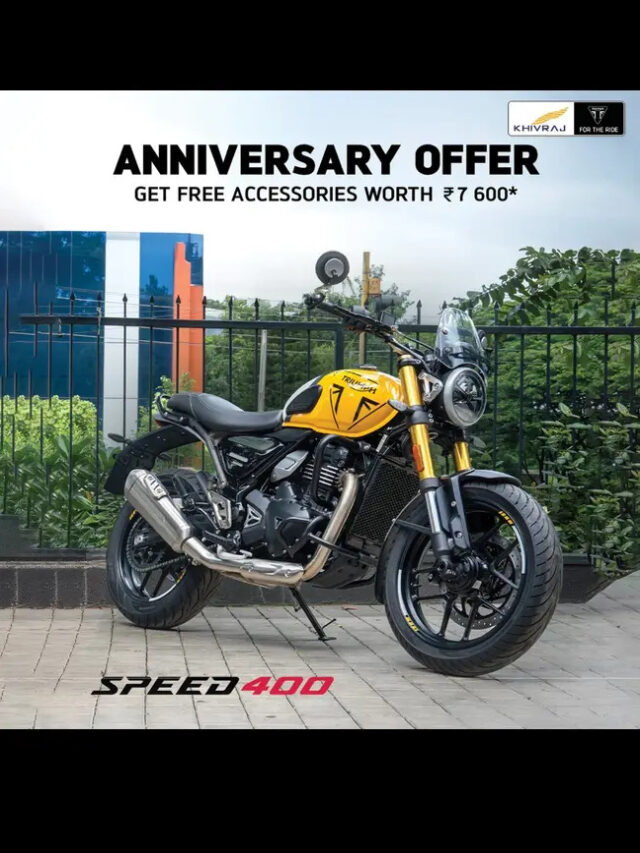 Triumph Speed 400 at ₹2.4 Lakh with ₹7,600 Accessories Free