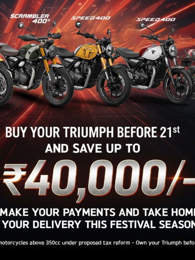 Triumph 400 Price Alert 2025 | Save ₹40K Before GST Hike Hits Sept 22