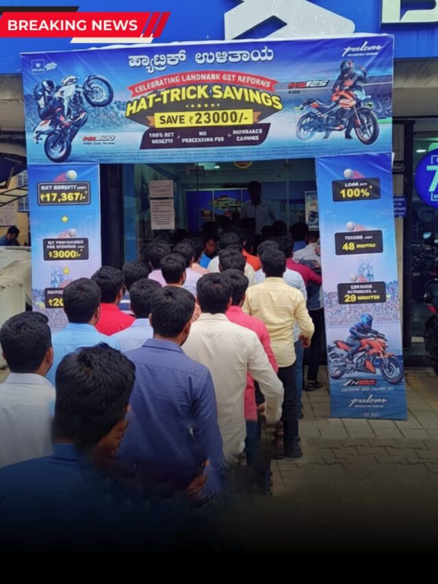 Pulsar Fever Grips Bengaluru With GST Benefits | Buyers Queue Up at Khivraj Bajaj